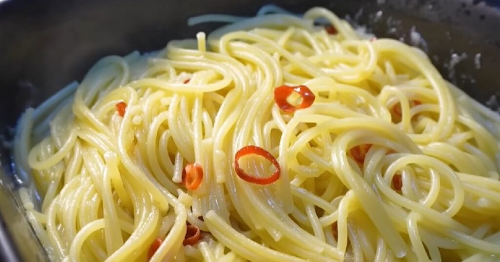 レンジ_ペペロンチーノ